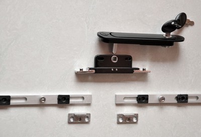 全鋅合金門窗配件 LS1066平開窗隱藏拉手鎖帶鑰匙綜合介紹